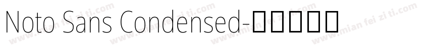 Noto Sans Condensed字体转换